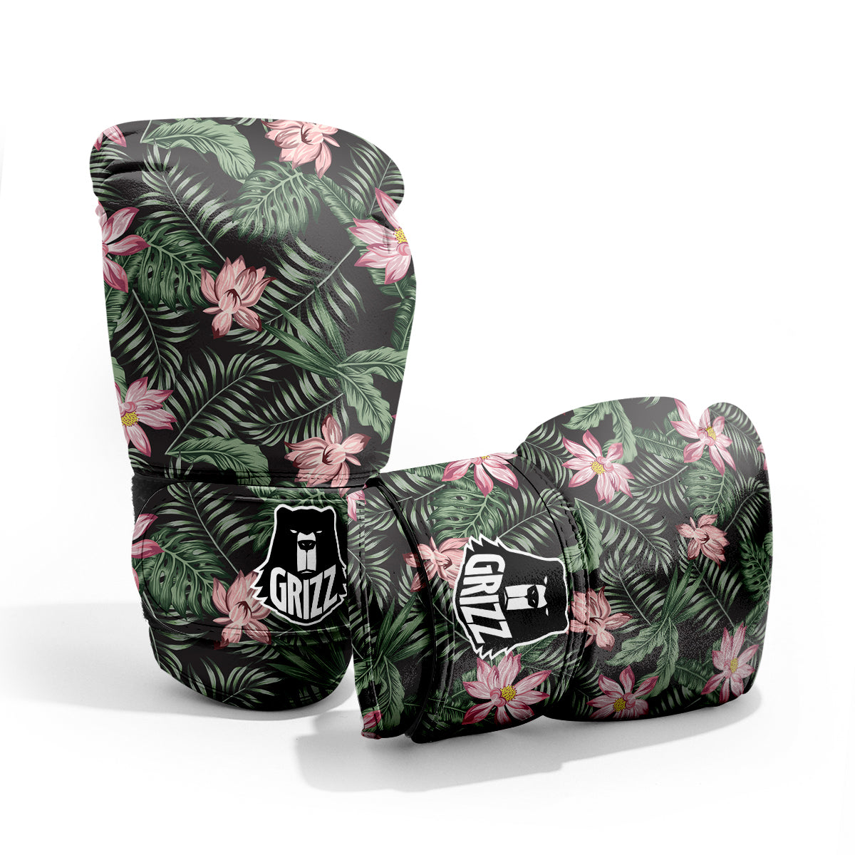 Lotus Tropical Print Pattern Pro Boxing Glove