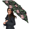 Lotus Tropical Print Pattern Umbrella-grizzshop