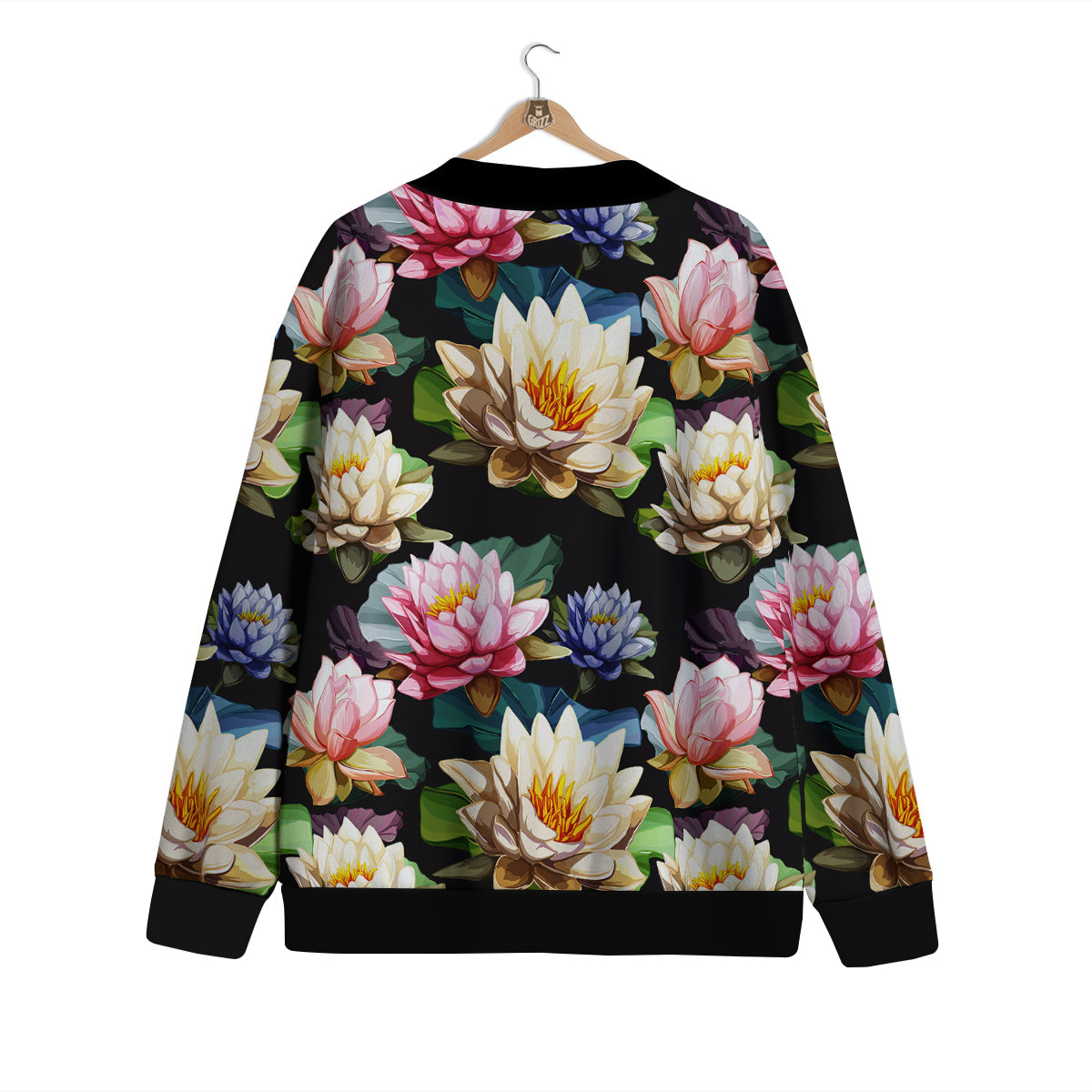 Lotus Vintage Print Pattern Cardigan-grizzshop
