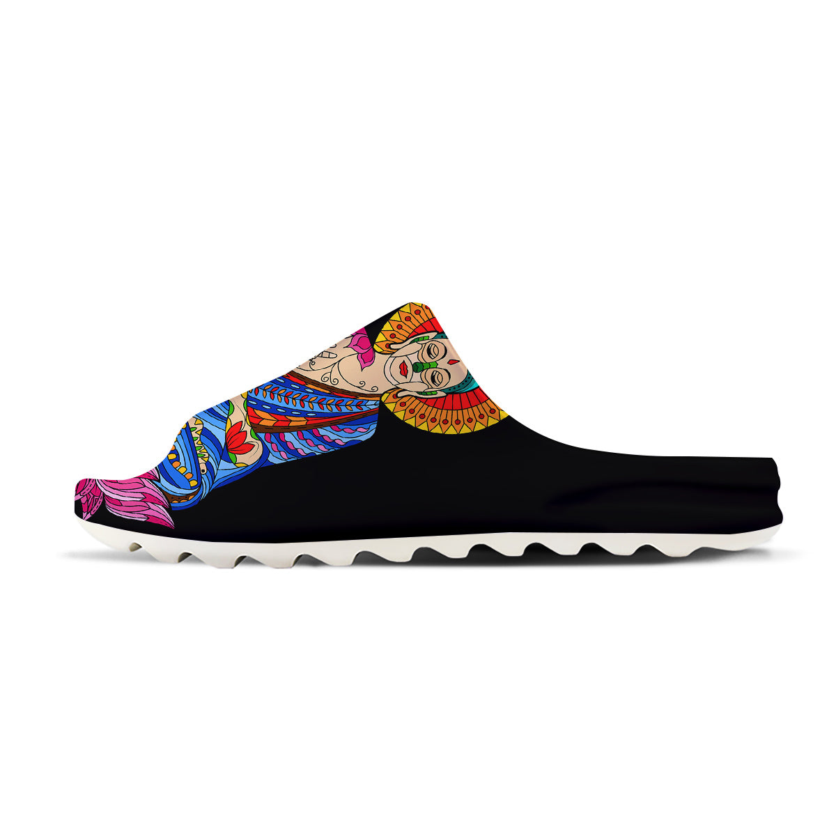 Lotus Buddha Colorful Print Sandals-grizzshop