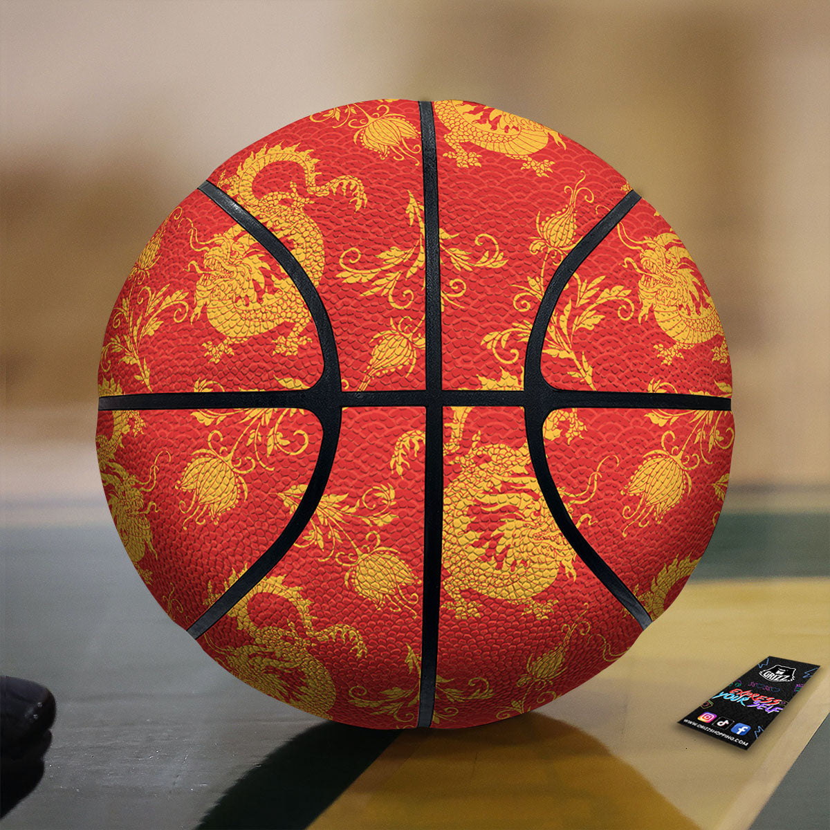 Marble Liquid Teal Pink Print Pattern Basketball
