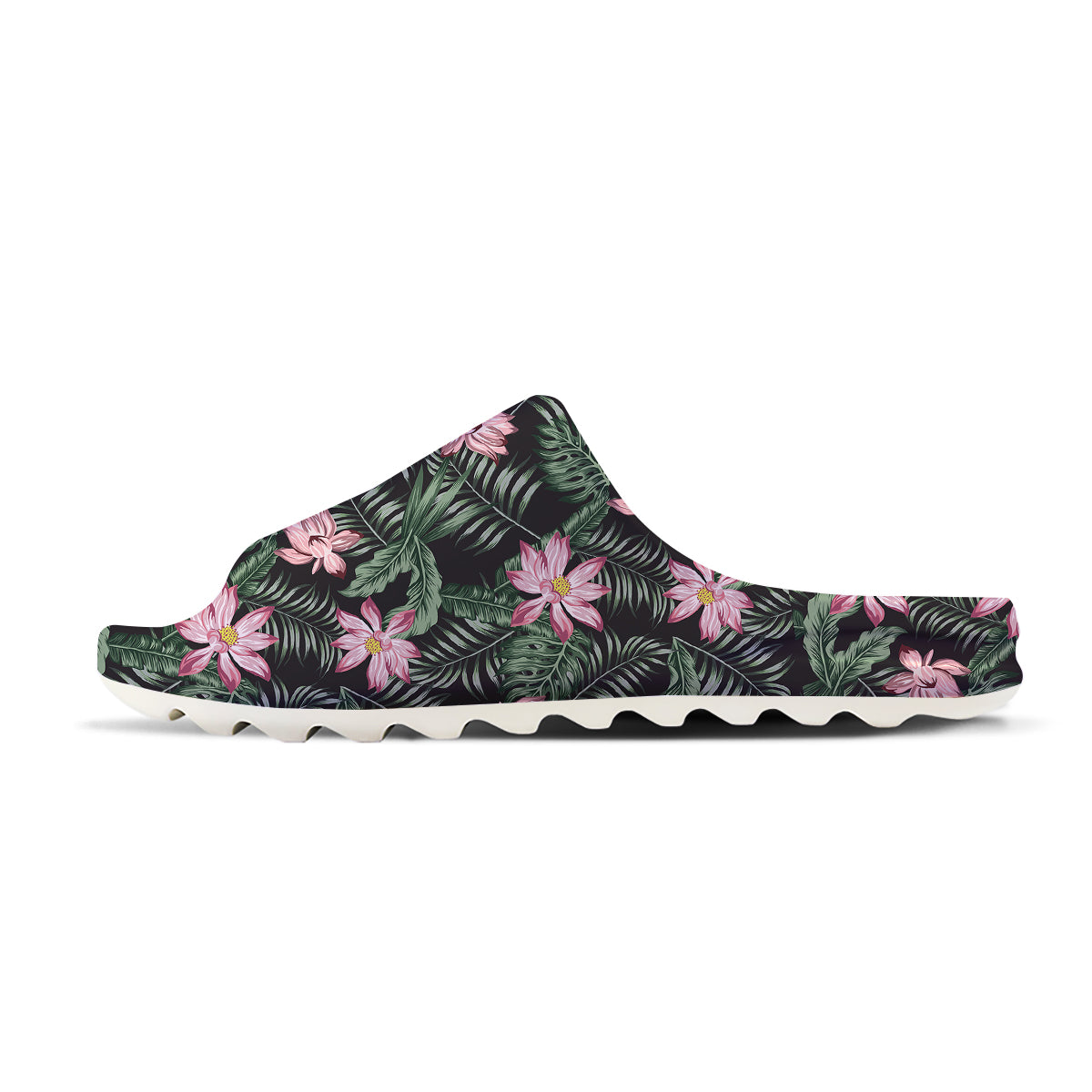 Lotus Tropical Print Pattern Sandals-grizzshop