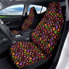 Love And Hippie Peace Sign Print Pattern Car Seat Covers-grizzshop
