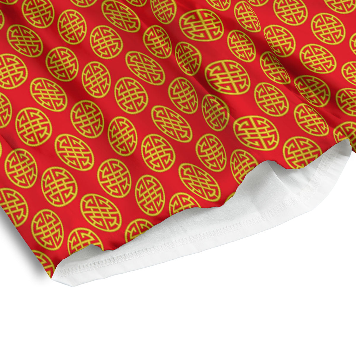 Lu Symbol Chinese Print Pattern Men's Athletic Shorts