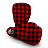 Lumberjack Red Pattern Print Boxing Gloves-grizzshop