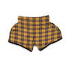 Lumberjack Yellow Pattern Print Muay Thai Boxing Shorts-grizzshop