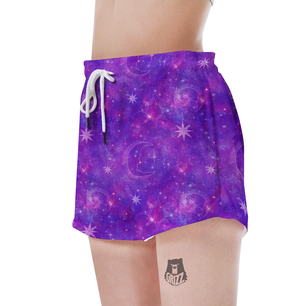 Luna Galaxy Space Women's Shorts-grizzshop