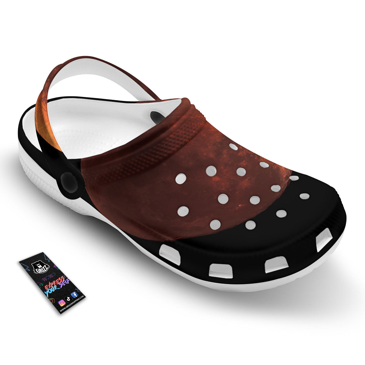 Lunar Cycle Eclipse Print Clog-grizzshop