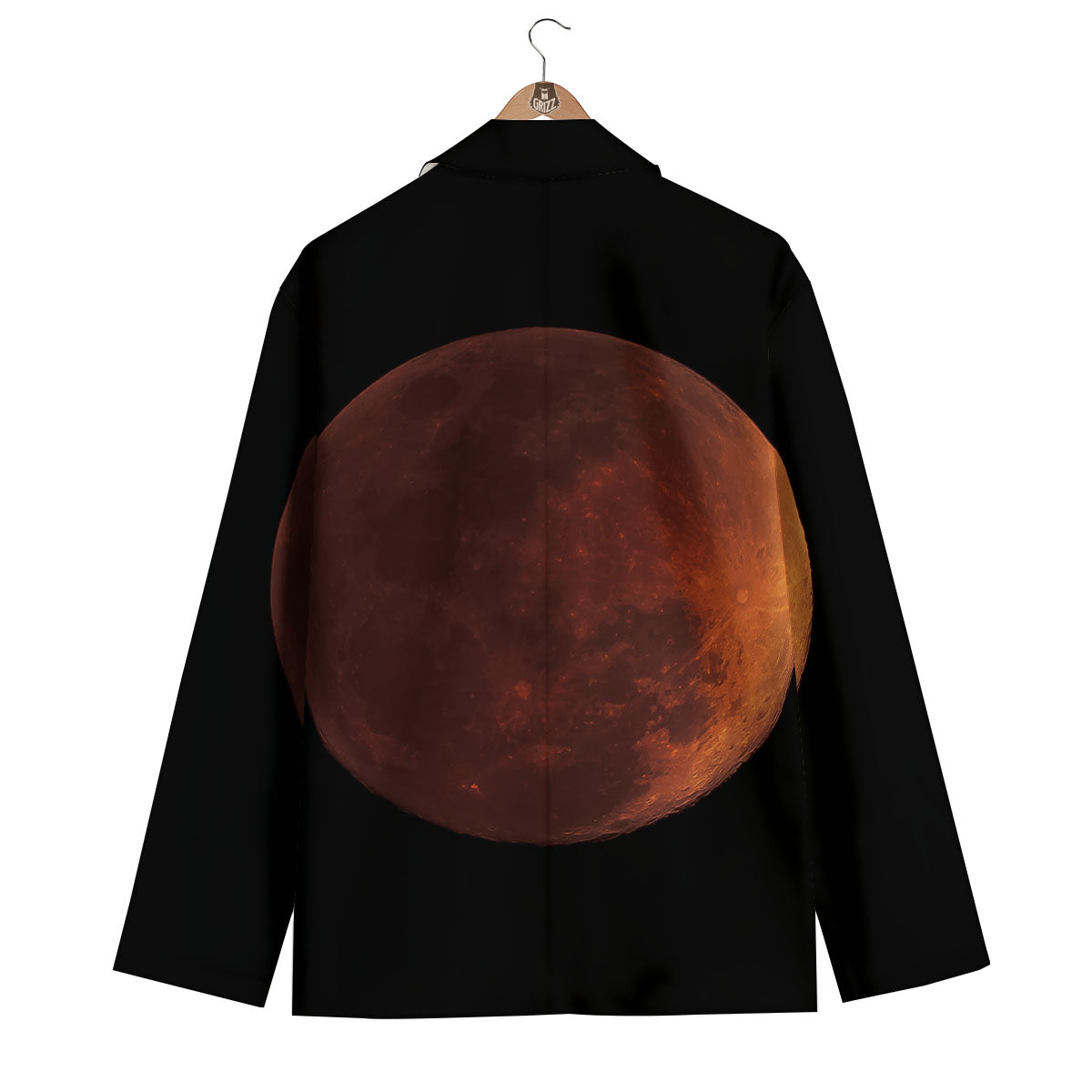 Lunar Cycle Eclipse Print Men's Blazer-grizzshop