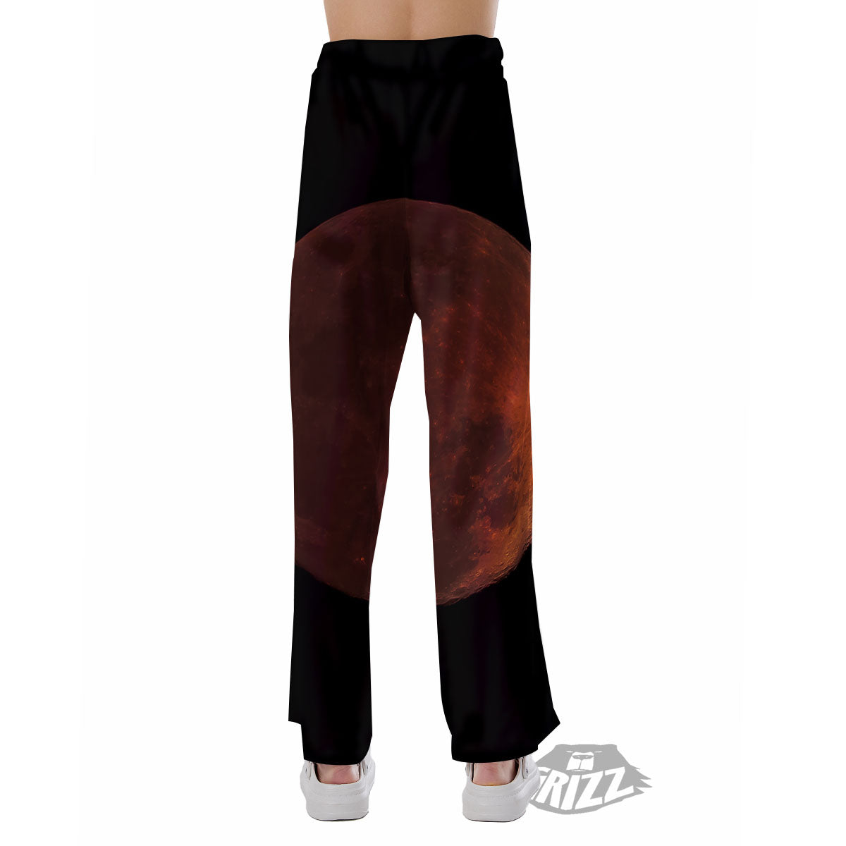 Lunar Cycle Eclipse Print Pajama Pants-grizzshop