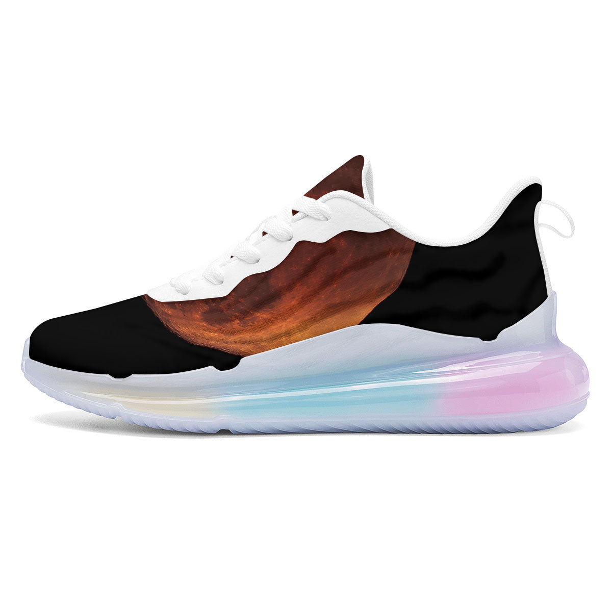 Lunar Cycle Eclipse Print Running Sneakers-grizzshop