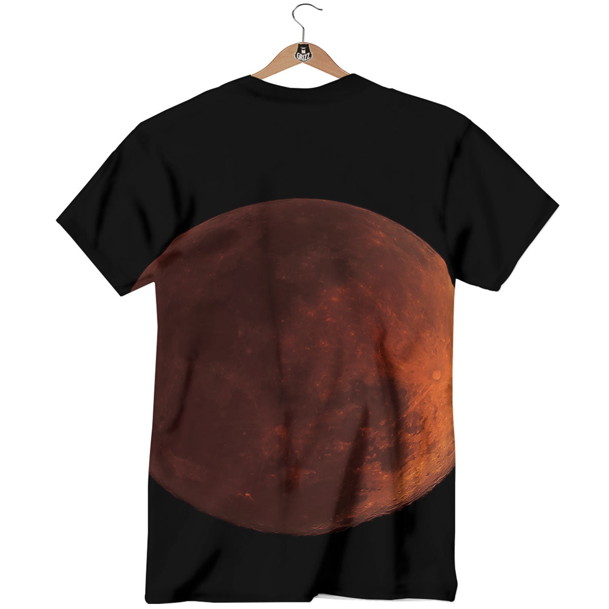 Lunar Cycle Eclipse Print T-Shirt-grizzshop