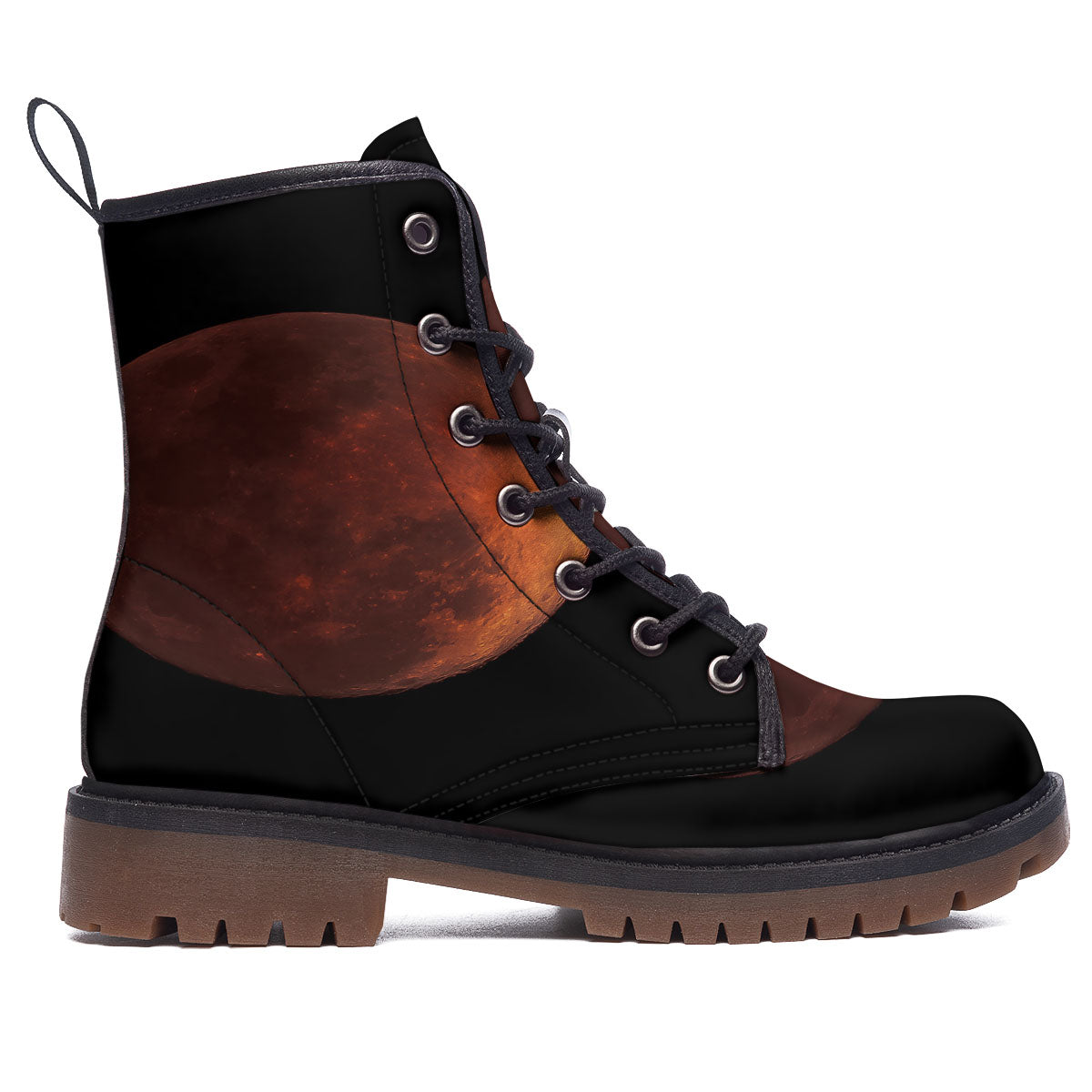 Lunar Cycle Eclipse Print Work Boots-grizzshop