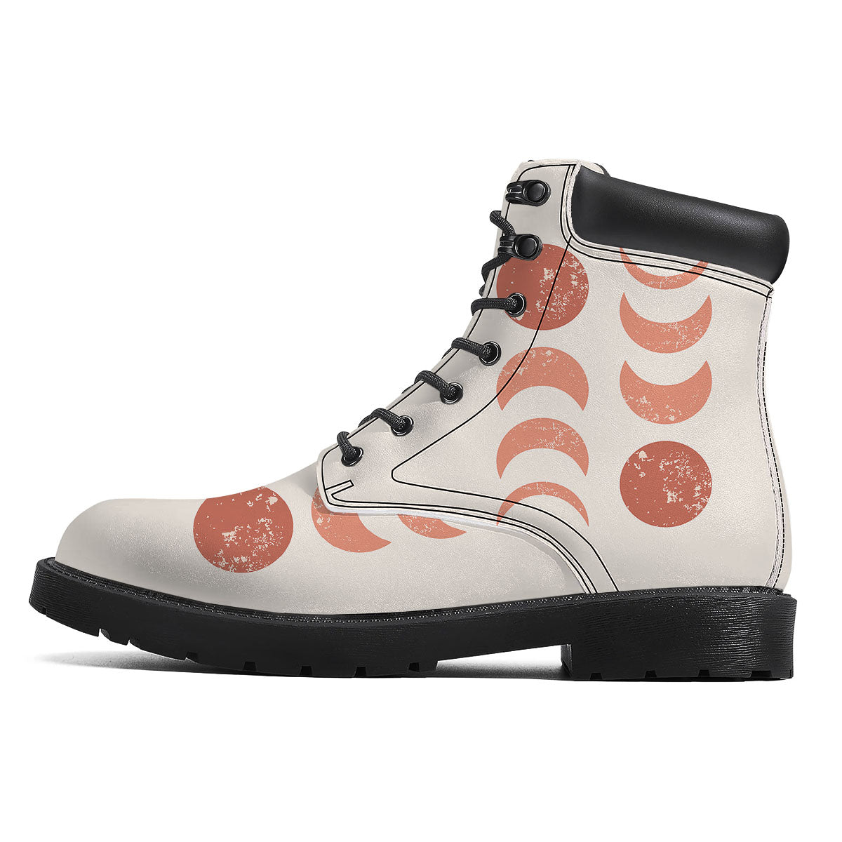 Lunar Cycle Phase Print Boots-grizzshop