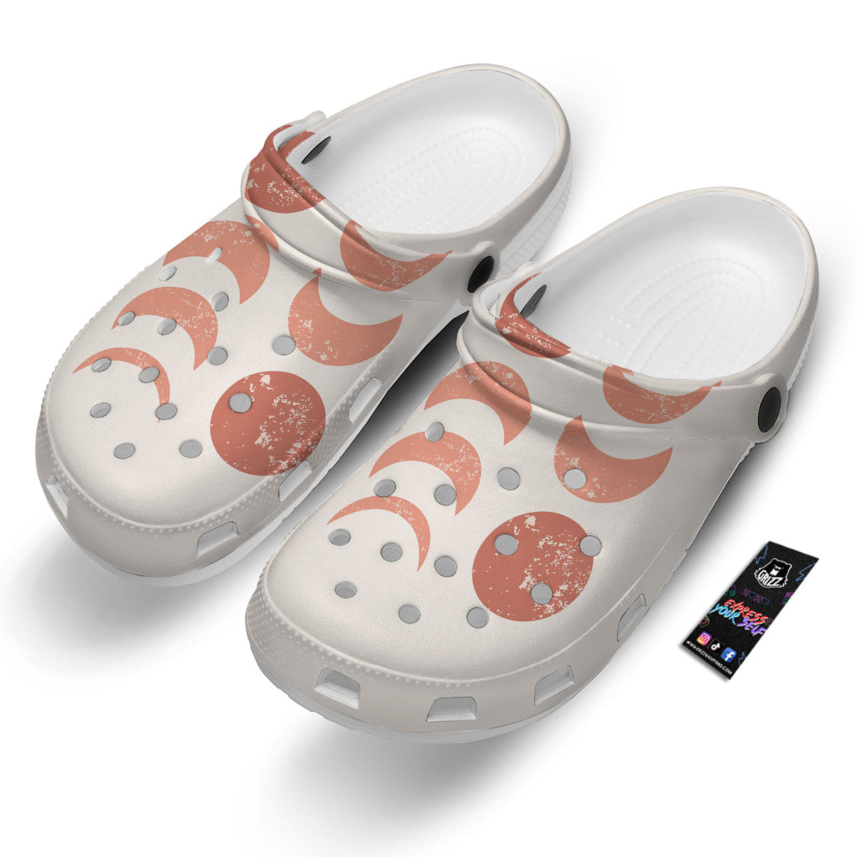 Lunar Cycle Phase Print Clog-grizzshop