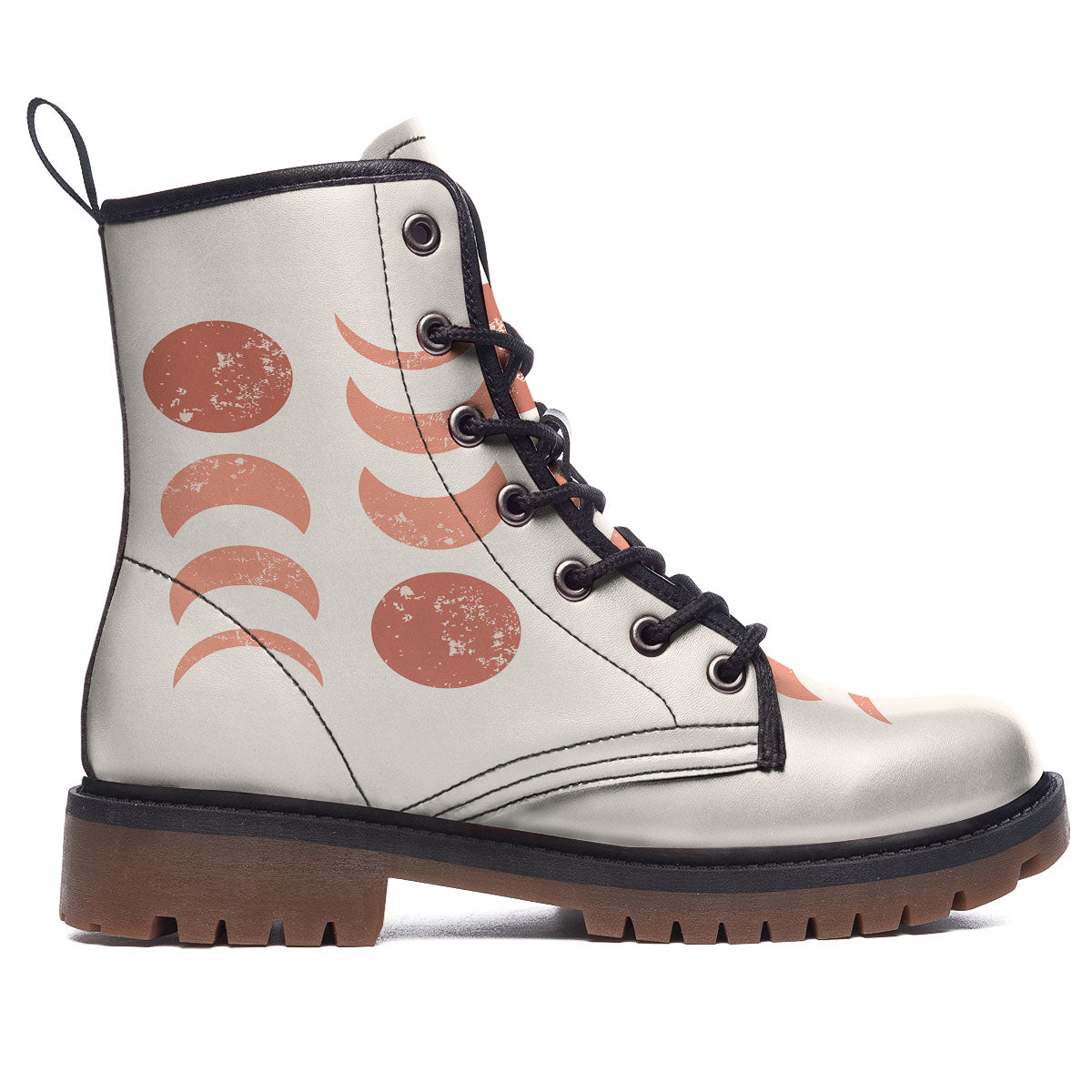 Lunar Cycle Phase Print Work Boots-grizzshop