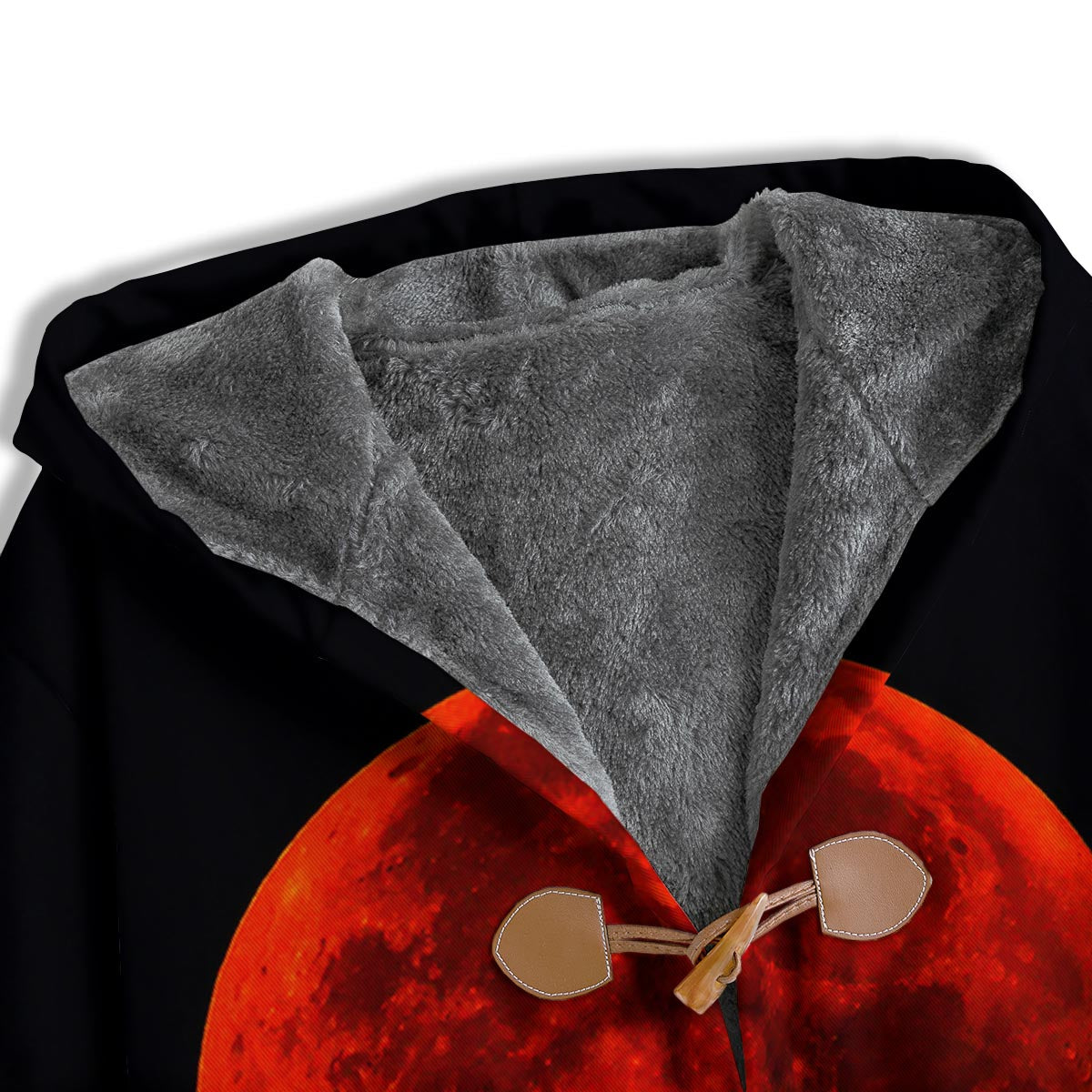 Lunar Eclipse Super Blood Moon Print Men's Windbreaker Jacket-grizzshop