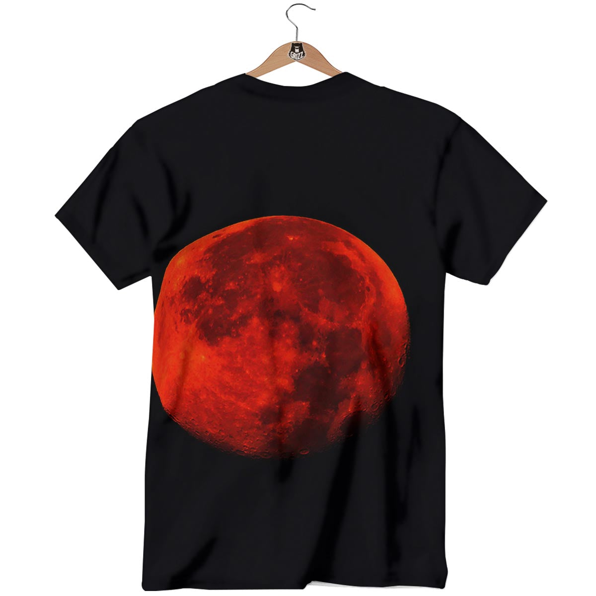 Lunar Eclipse Super Blood Moon Print T-Shirt-grizzshop