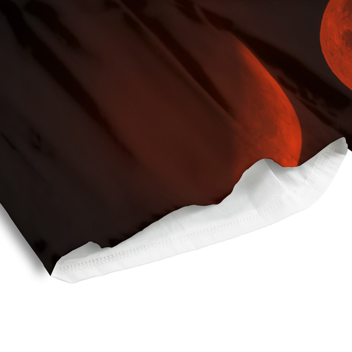 Lunar Phase Blood Moon Print Men's Athletic Shorts