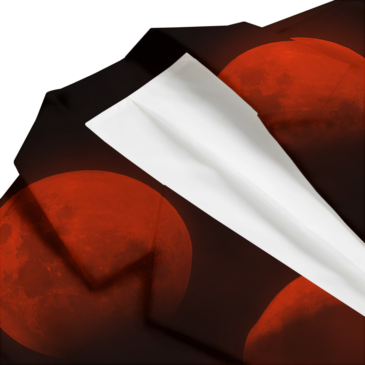 Lunar Phase Blood Moon Print Men's Blazer-grizzshop