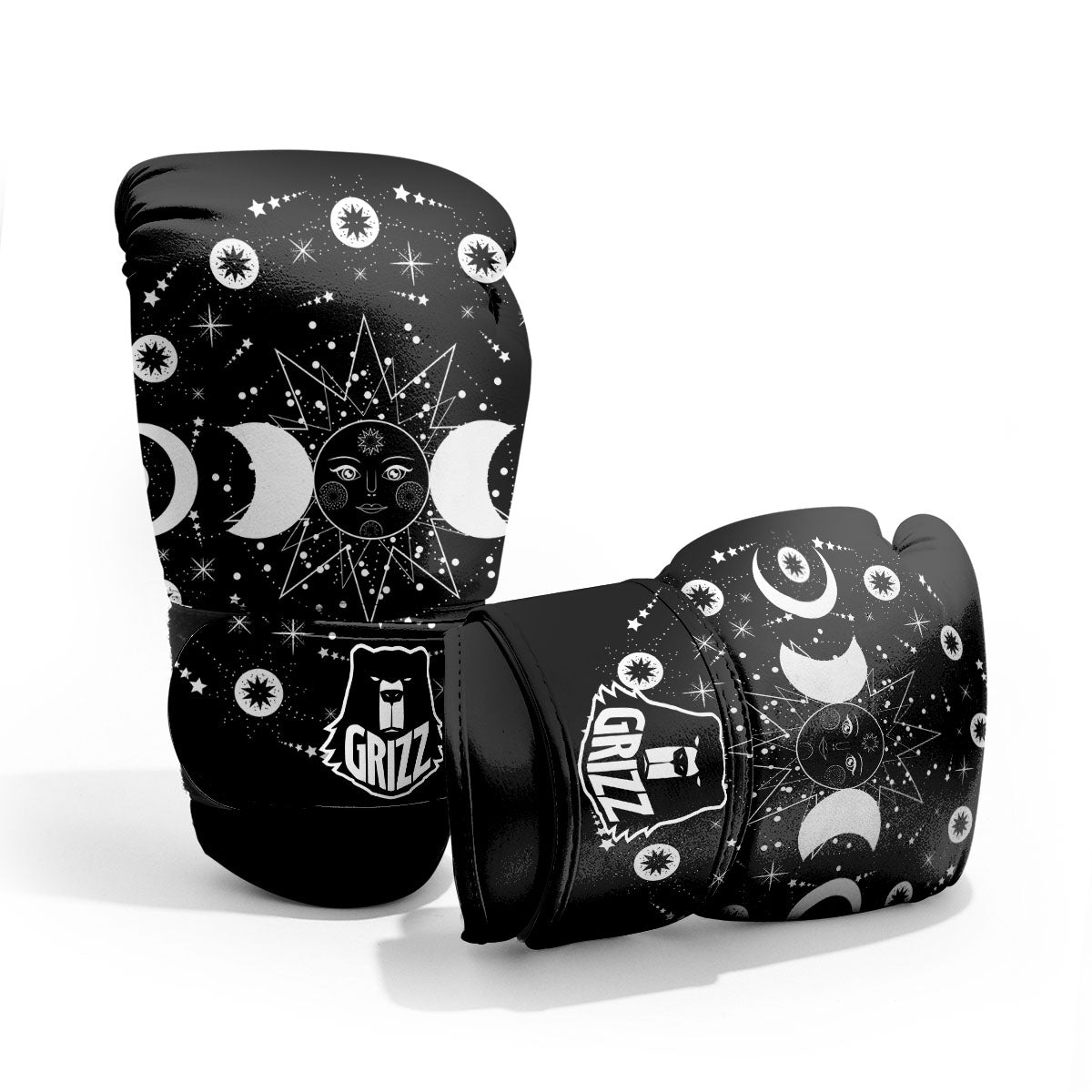 Lunar Phase Galaxy Print Pro Boxing Glove
