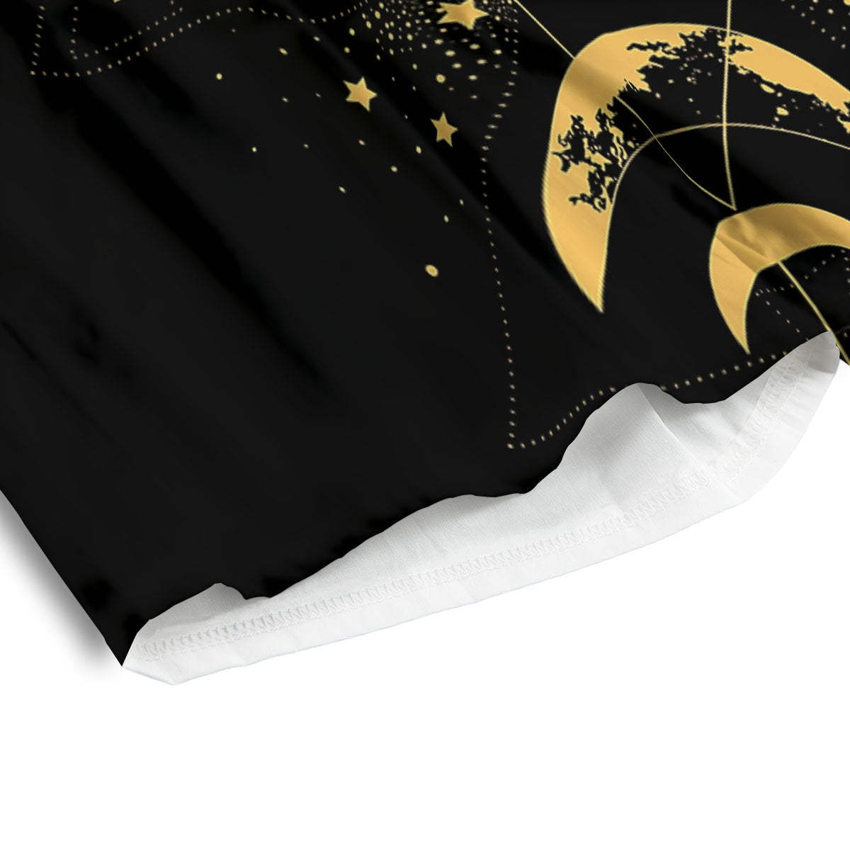 Lunar Phase Mystical Print Men's Athletic Shorts