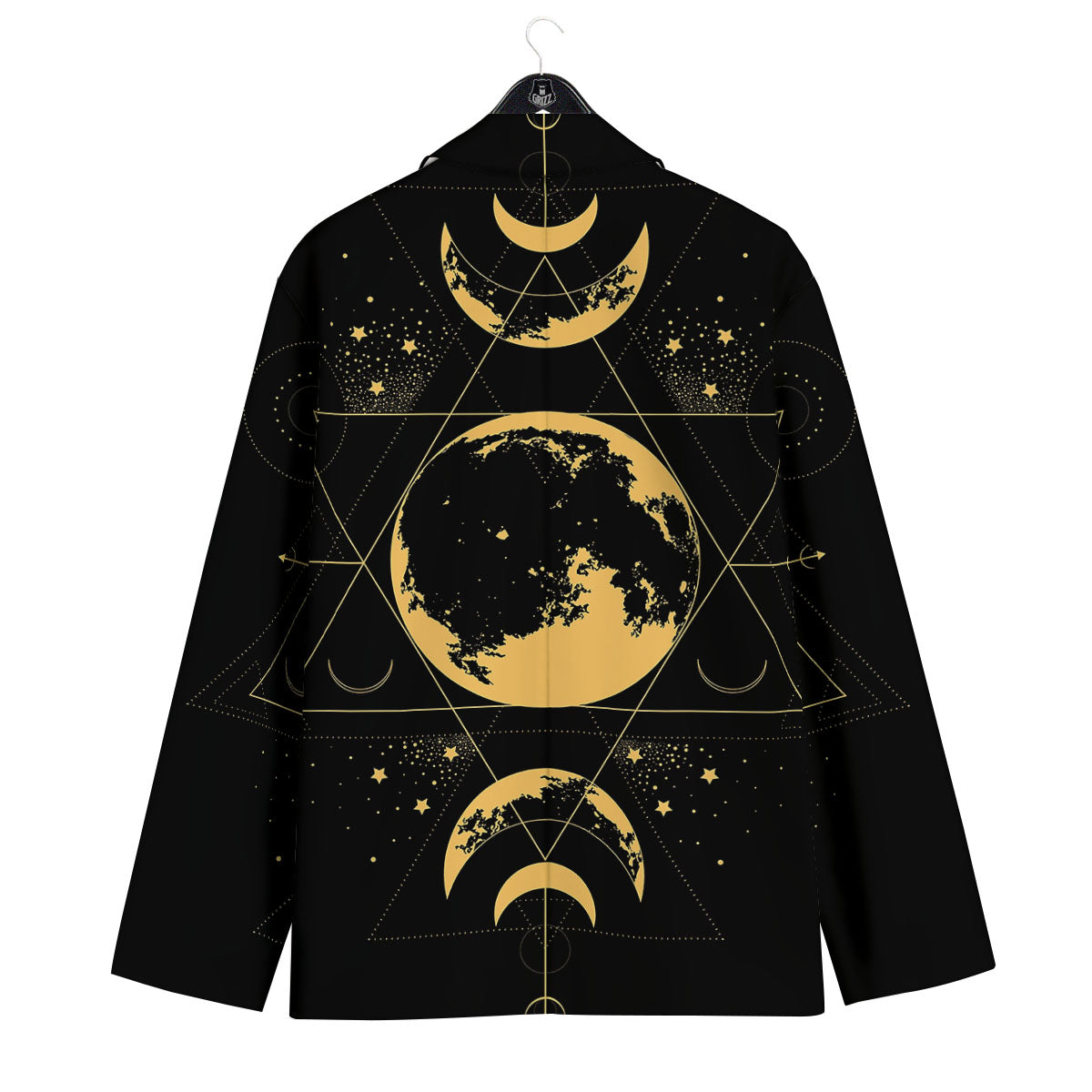 Lunar Phase Mystical Print Men's Sport Coat-grizzshop