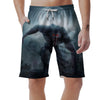 Lycan werewolf And Full Moon Print Men's Shorts-grizzshop