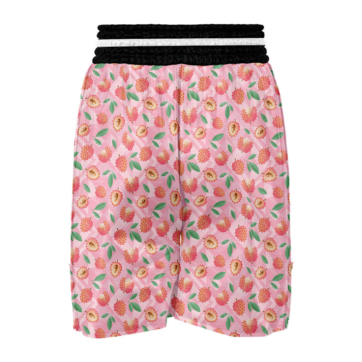 Lychee Vintage Color Print Pattern Boxing Shorts-grizzshop