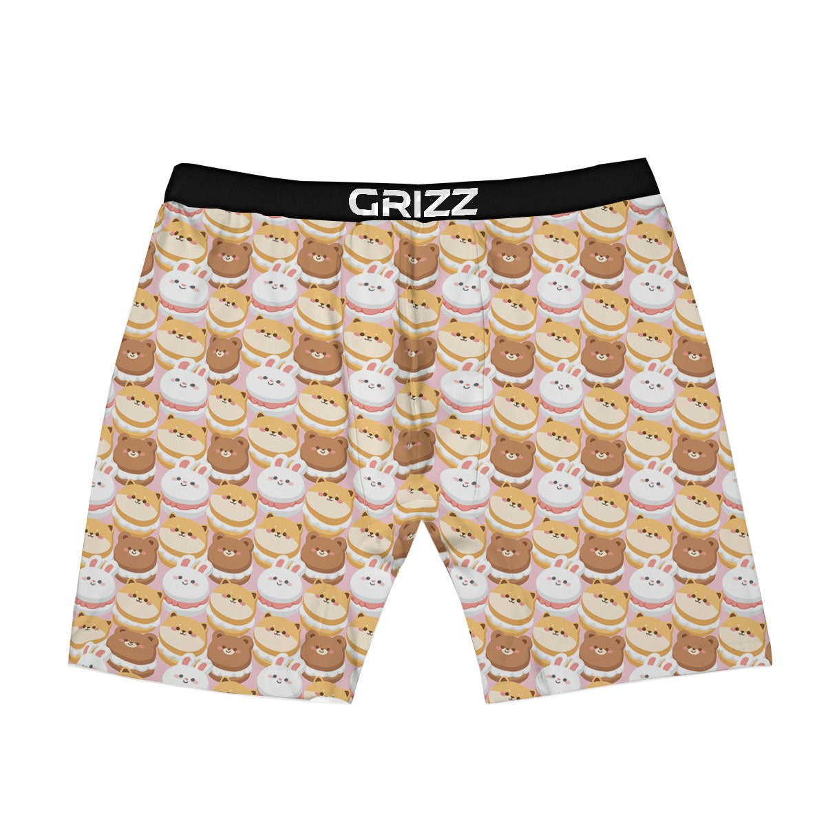 Macaron Cartoon Print Pattern Boxer Briefs-grizzshop
