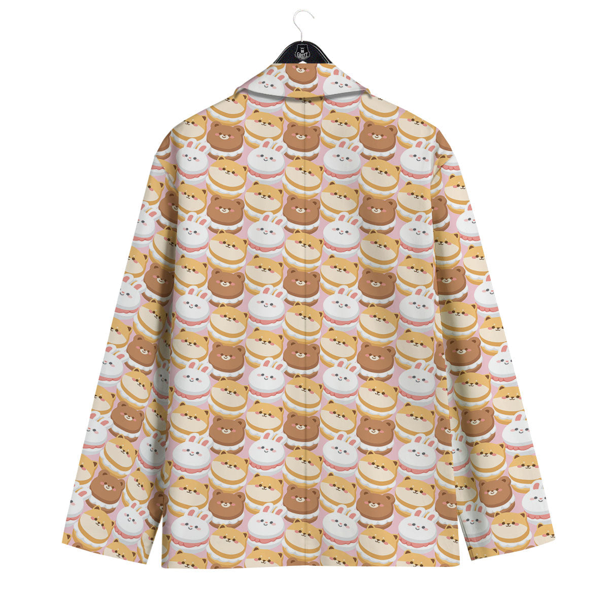 Macaron Cartoon Print Pattern Men's Sport Coat-grizzshop