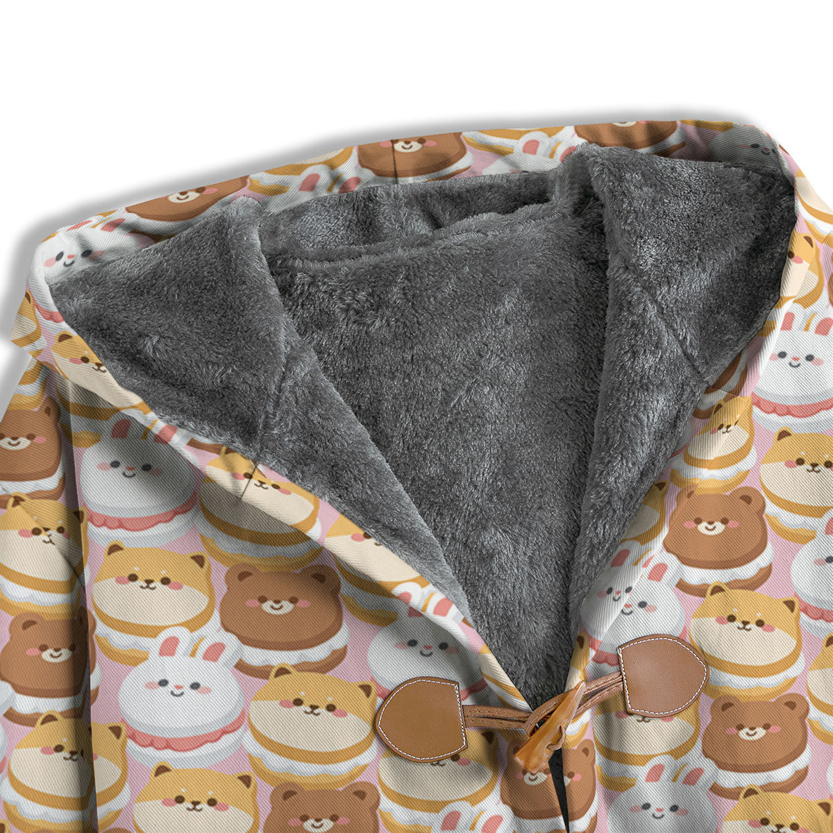 Macaron Cartoon Print Pattern Men's Windbreaker Jacket-grizzshop