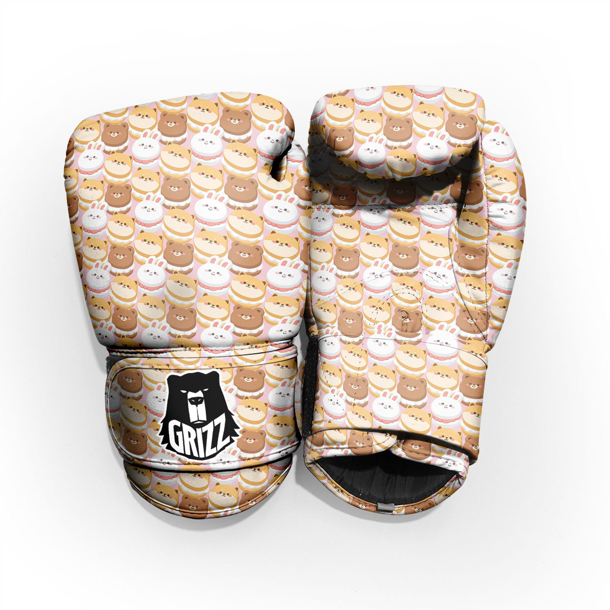 Macaron Cartoon Print Pattern Pro Boxing Glove