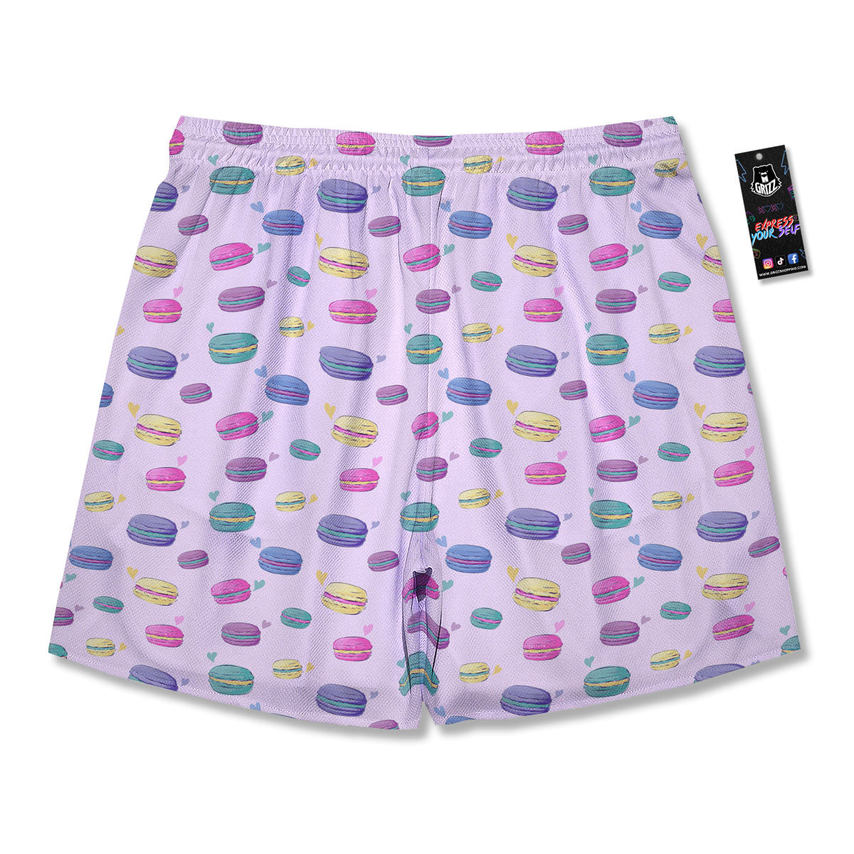 Macaron Colorful Print Pattern Men's Running Shorts-grizzshop