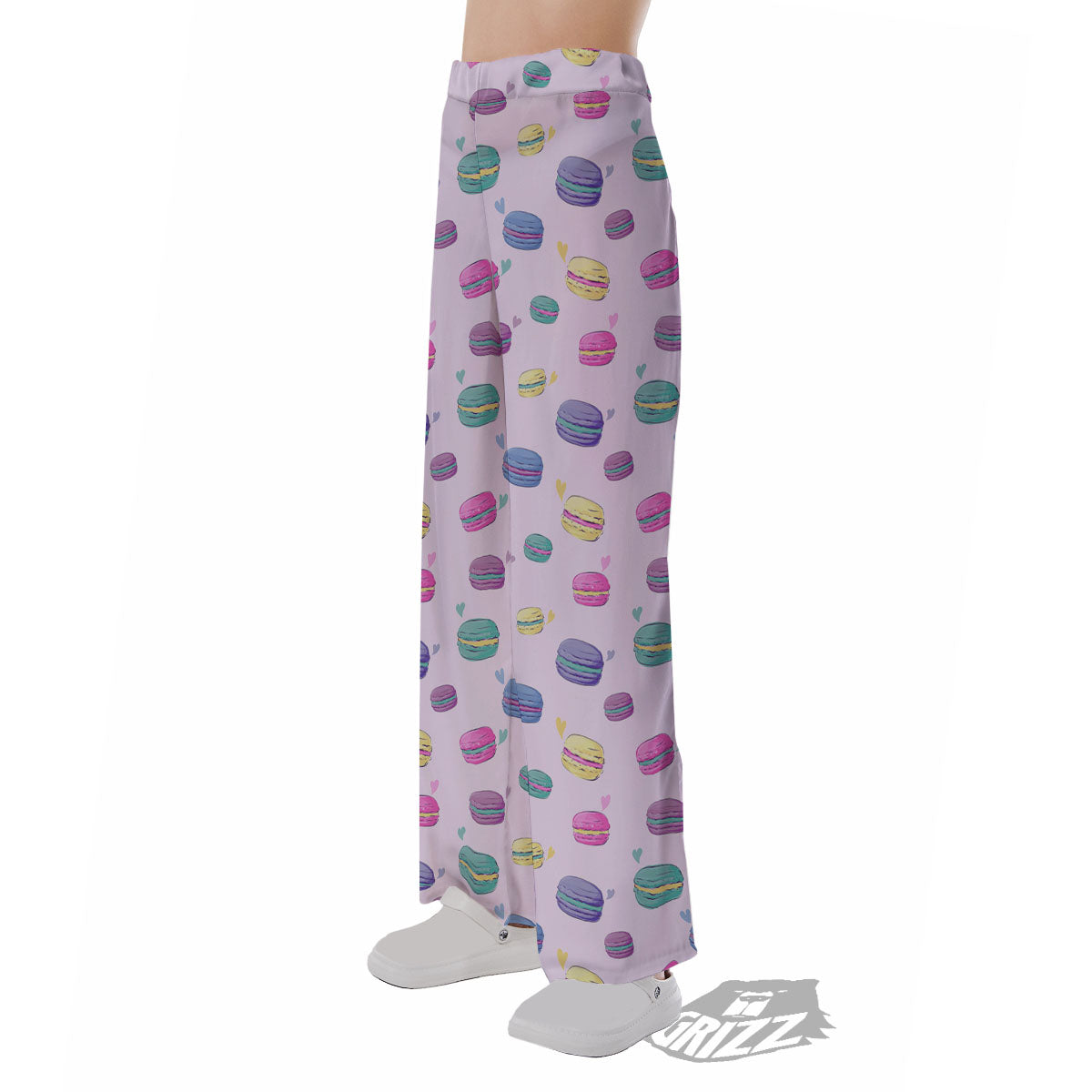 Macaron Colorful Print Pattern Pajama Pants-grizzshop