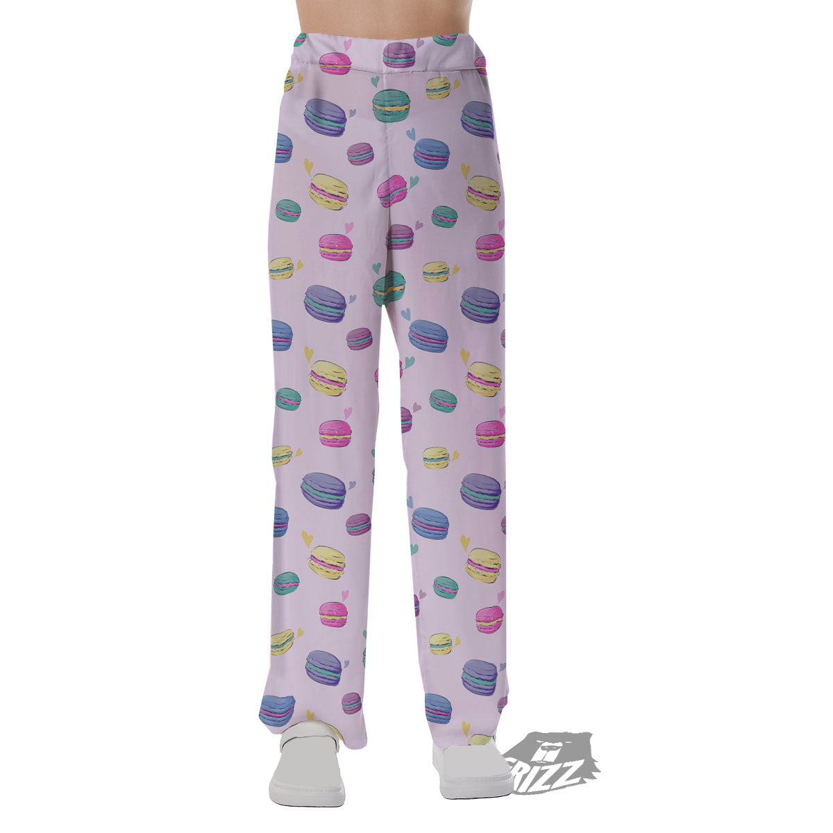 Macaron Colorful Print Pattern Pajama Pants-grizzshop