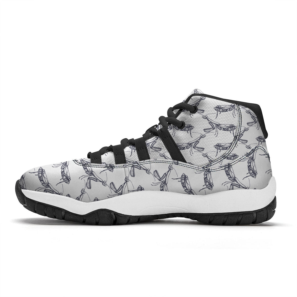 Macaron Cute Print Pattern Black Bball Shoes-grizzshop