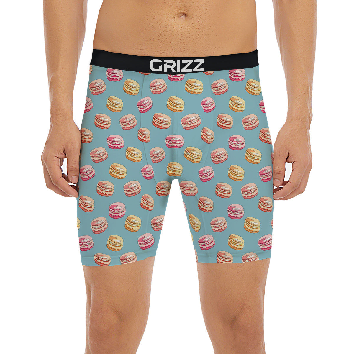 Macaron Cute Print Pattern Boxer Briefs-grizzshop