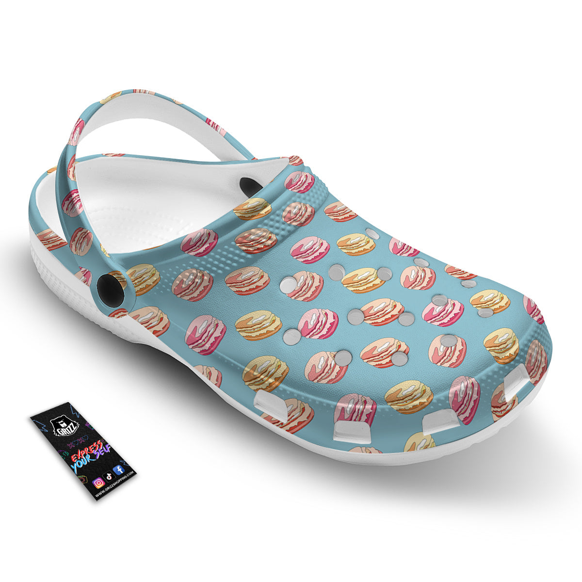 Macaron Cute Print Pattern Clog-grizzshop