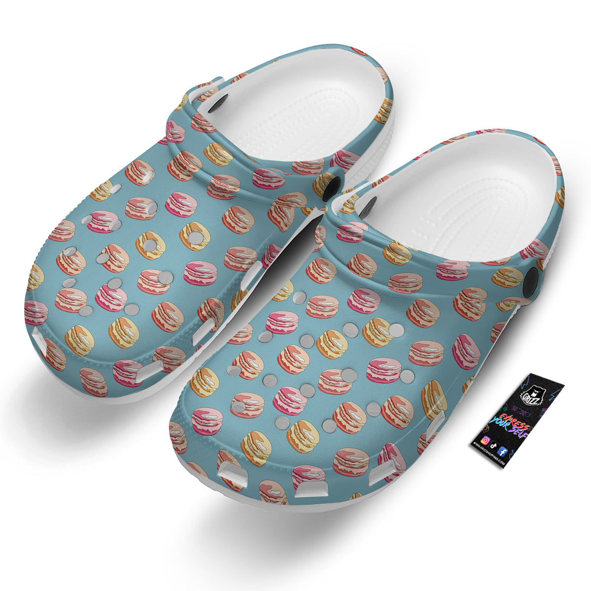Macaron Cute Print Pattern Clog-grizzshop