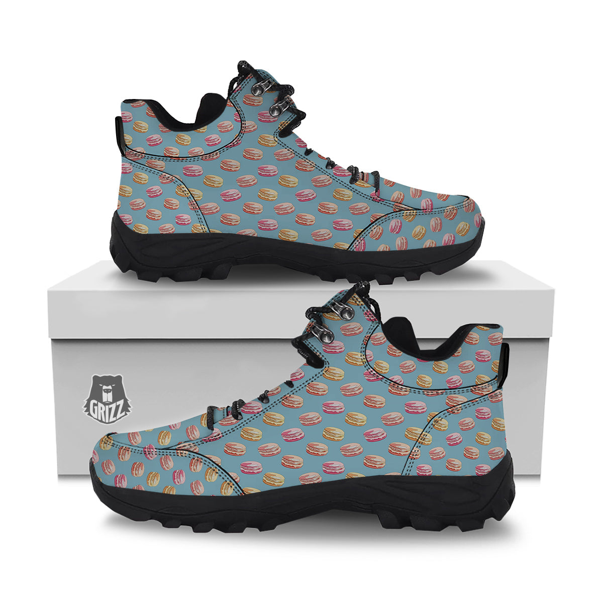 Macaron Cute Print Pattern Hiking Shoes-grizzshop