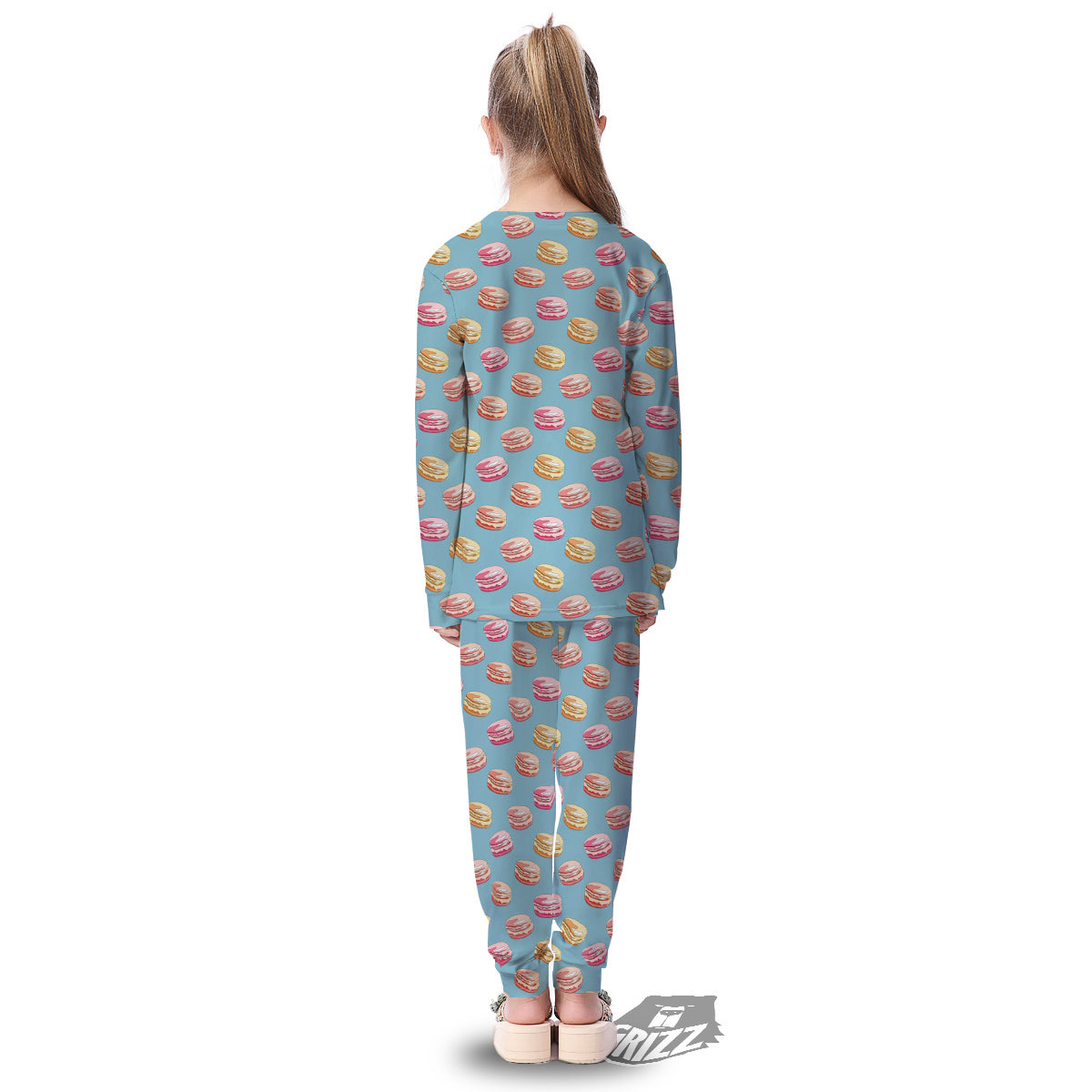 Macaron Cute Print Pattern Kid's Pajamas-grizzshop