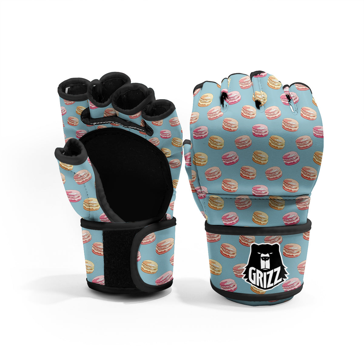 Macaron Cute Print Pattern MMA Gloves-grizzshop
