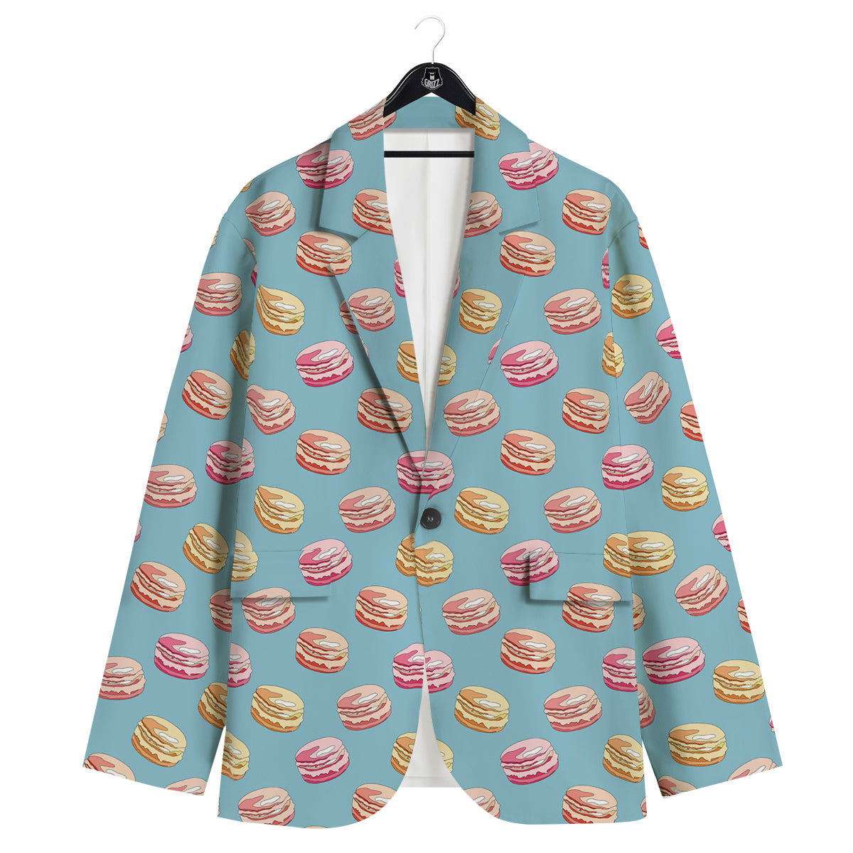 Macaron Cute Print Pattern Men's Sport Coat-grizzshop