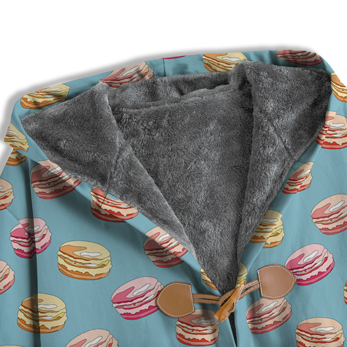 Macaron Cute Print Pattern Men's Windbreaker Jacket-grizzshop
