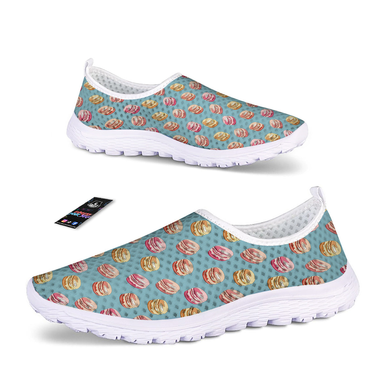 Macaron Cute Print Pattern Nurse Shoes-grizzshop
