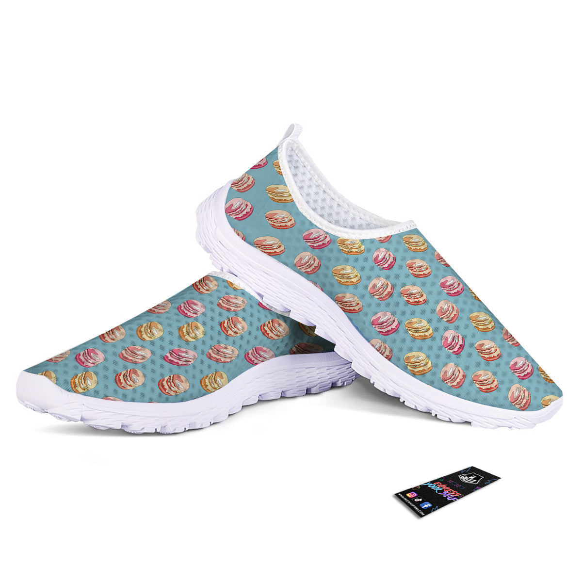 Macaron Cute Print Pattern Nurse Shoes-grizzshop