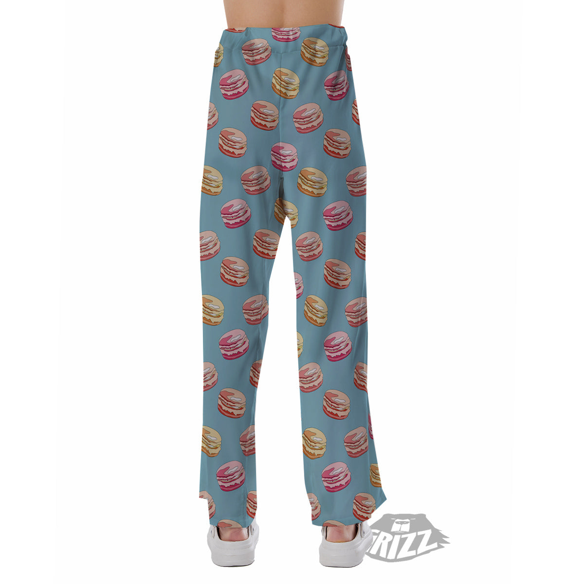 Macaron Cute Print Pattern Pajama Pants-grizzshop