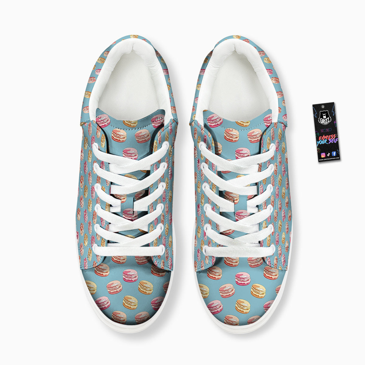 Macaron Cute Print Pattern Platform Shoes-grizzshop