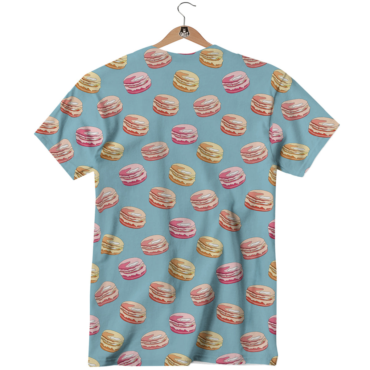 Macaron Cute Print Pattern T-Shirt-grizzshop